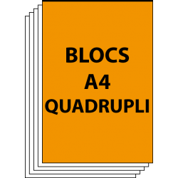 Impression de blocs encollés A4 - Livraison gratuite